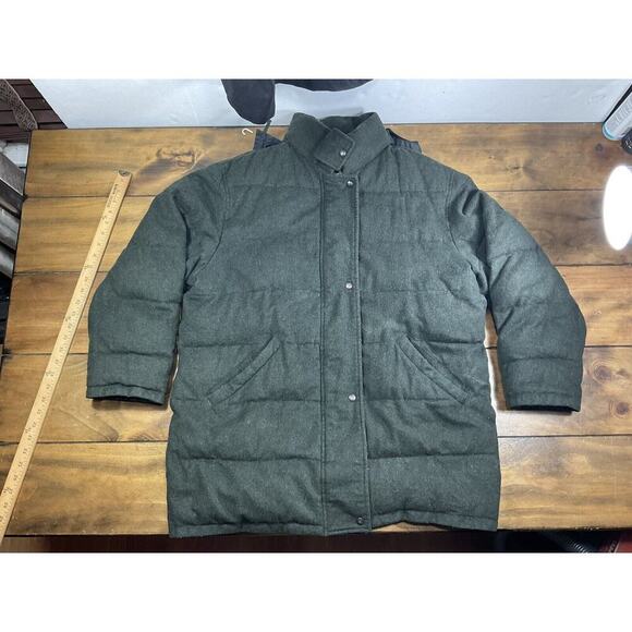 valstar bergdorf goodman COAT Packable Hooded Lambswool Jacket Sz XL - Picture 3 of 12